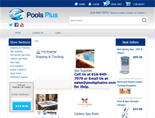 Tablet Screenshot of poolsplusinc.com